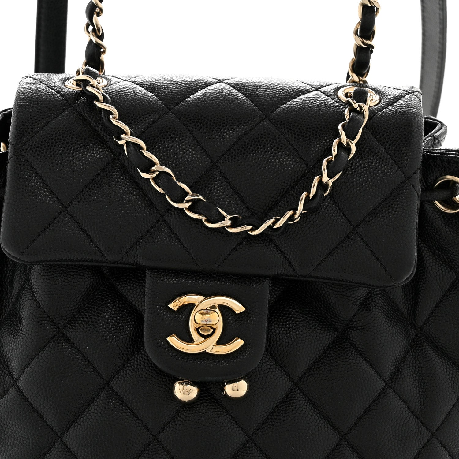 Chanel Caviar Quilted Mini Urban Spirit Backpack Black