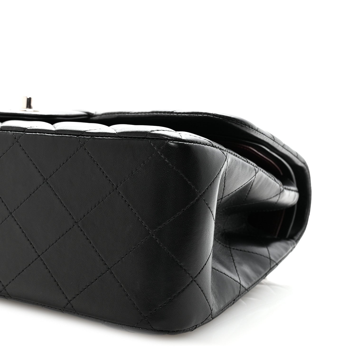 Chanel Lambskin Quilted Jumbo Double Flap Black