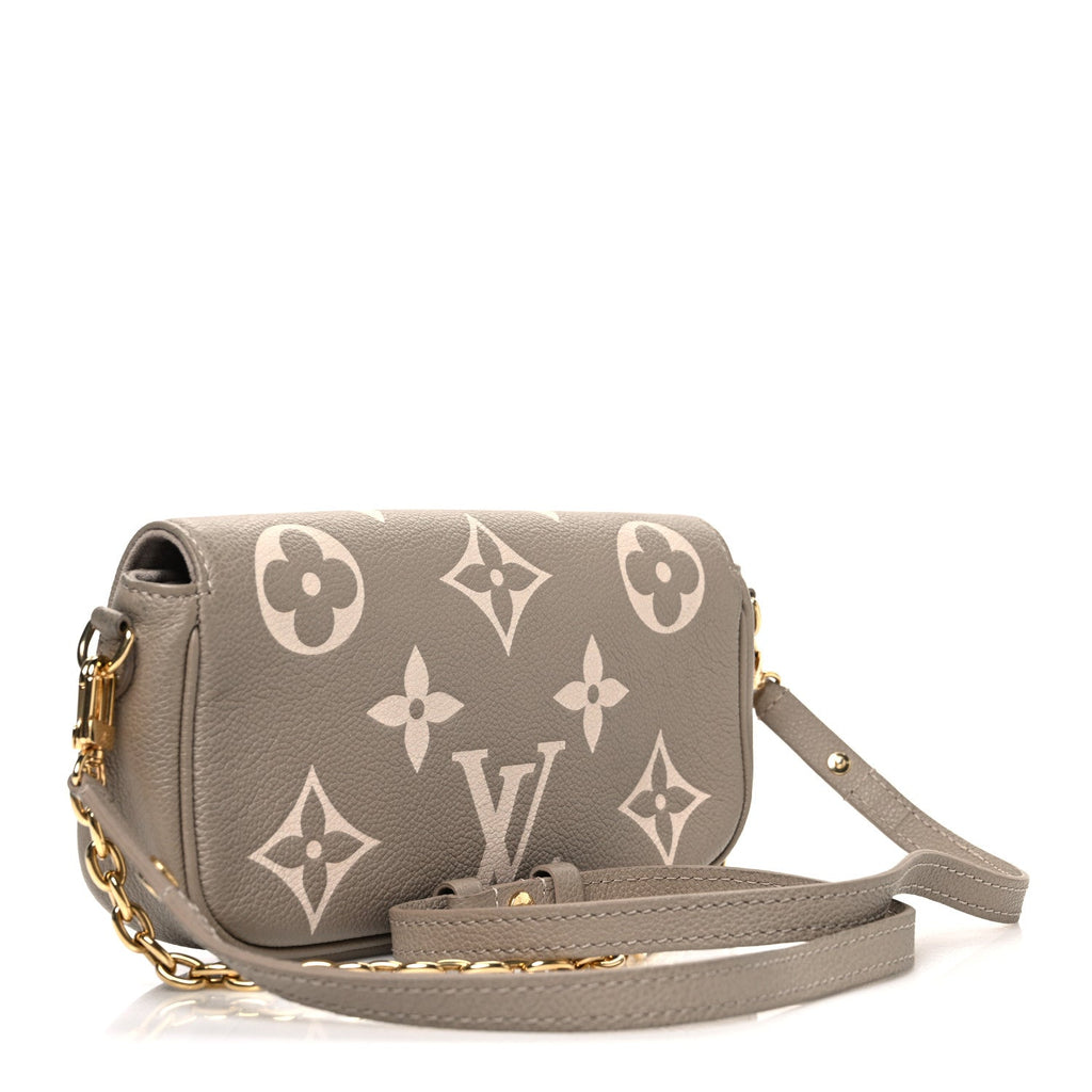 Louis Vuitton Empreinte Monogram Giant Ivy Wallet On Chain Tourterelle Creme