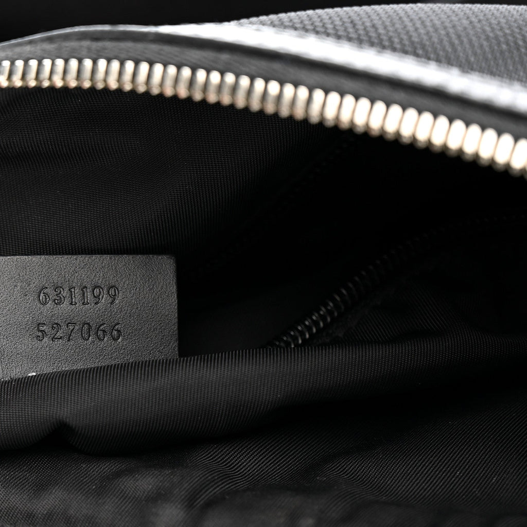 Gucci Techno Canvas Web Messenger Bag Black