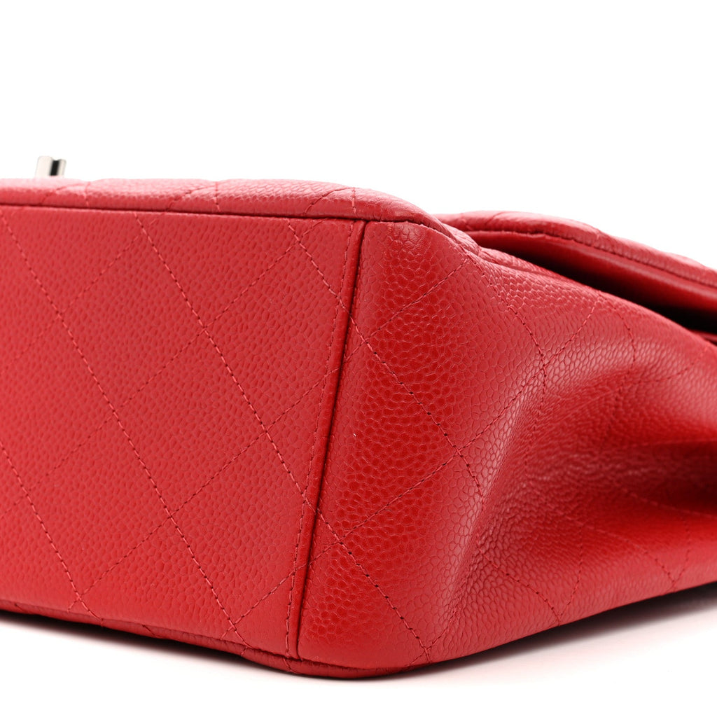 Chanel Caviar Quilted Maxi Double Flap Red