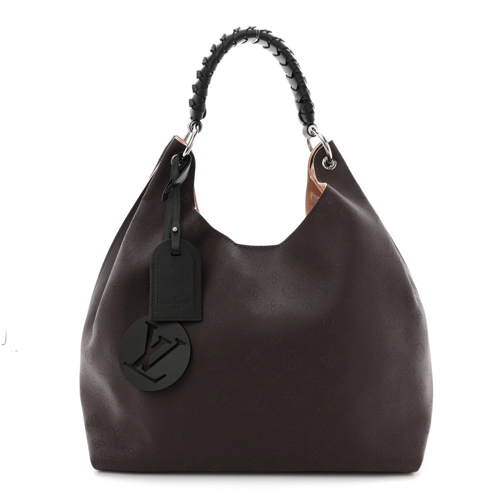 Louis Vuitton Mahina Carmel Hobo Chocolate