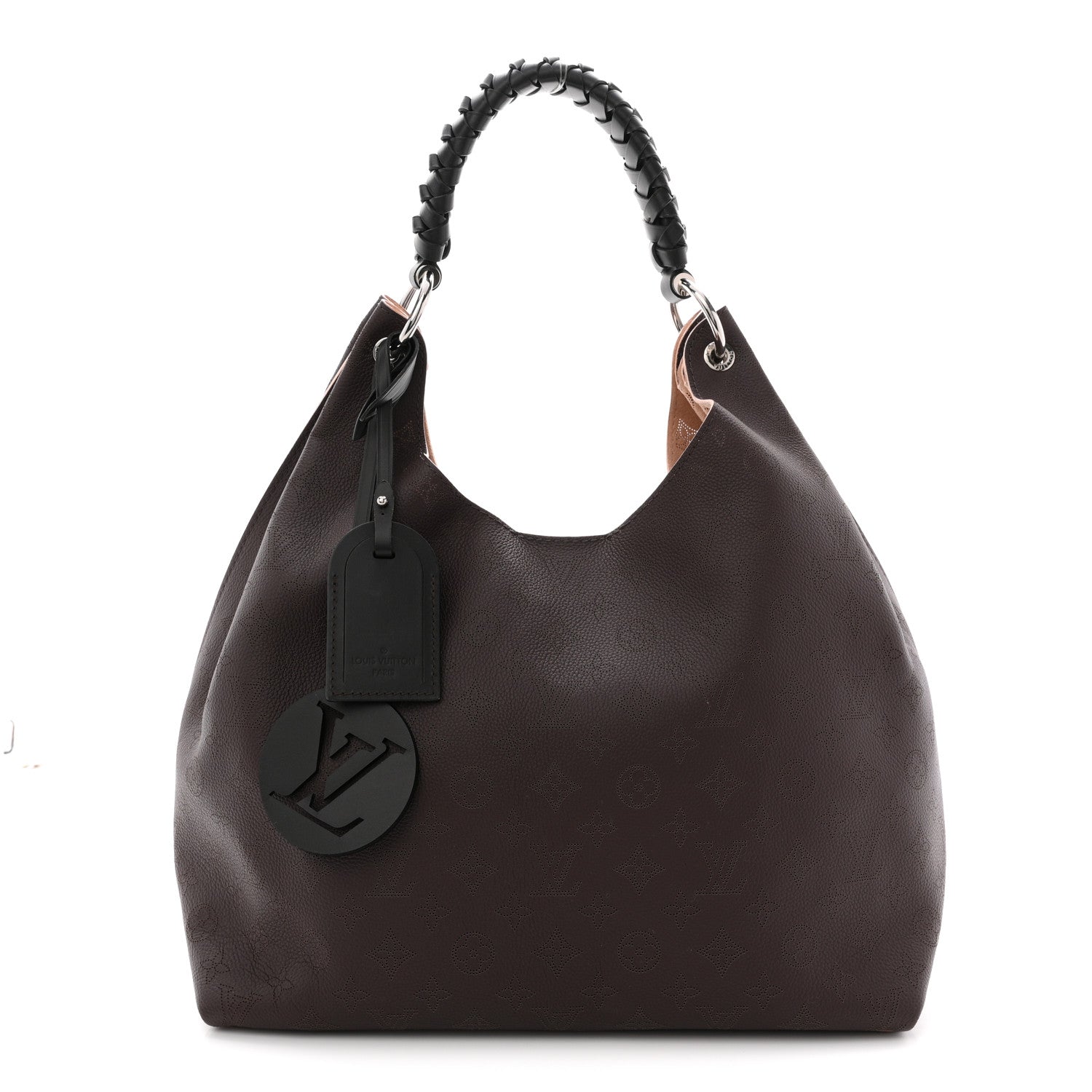 Louis Vuitton Mahina Carmel Hobo Chocolate