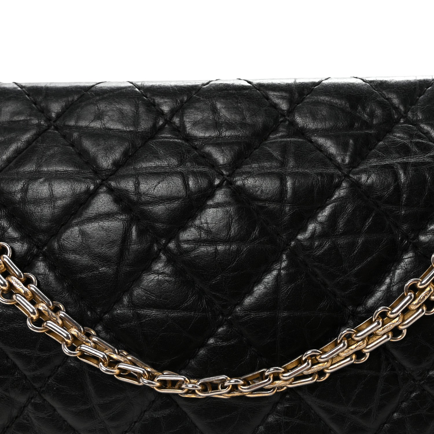 Chanel Aged Calfskin Quilted 2.55 Reissue 226 Flap Black