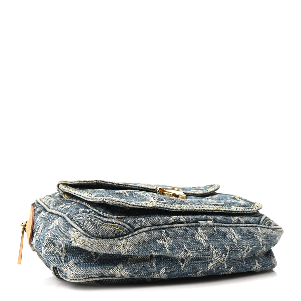 Louis Vuitton Monogram Denim Bum Bag Blue
