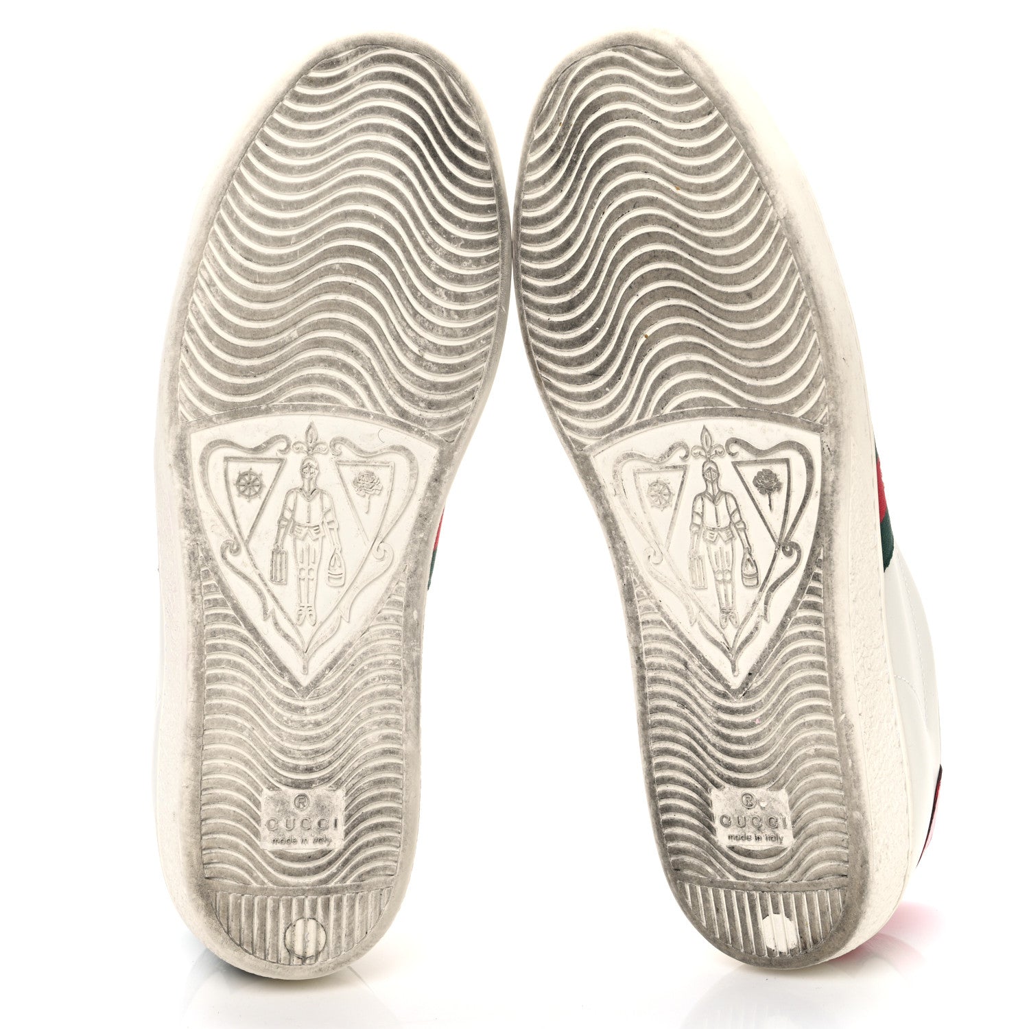 Gucci Calfskin Ayers Bee Embroidered Womens Ace Sneakers 39 White Red Flame Green