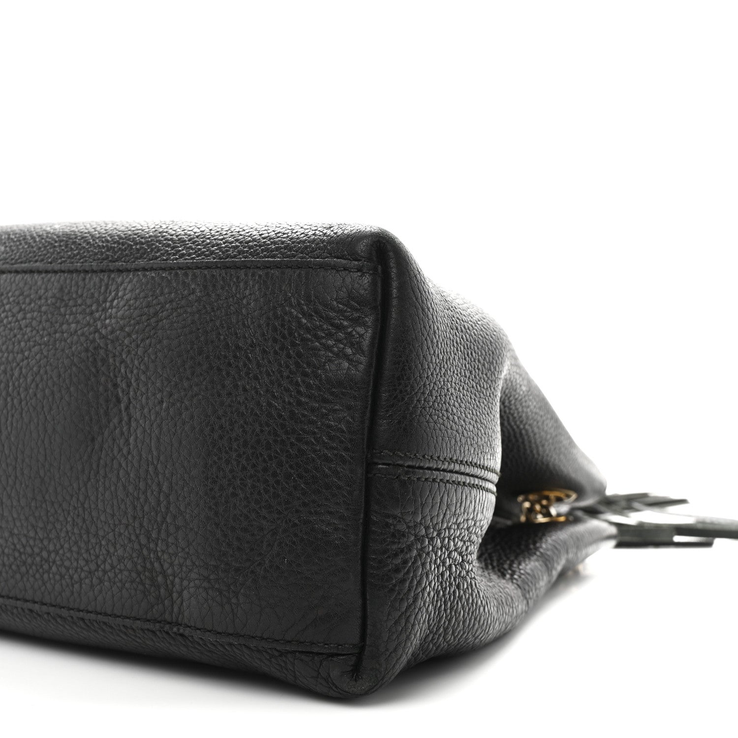 Gucci Pebbled Calfskin Medium Soho Chain Shoulder Bag Black