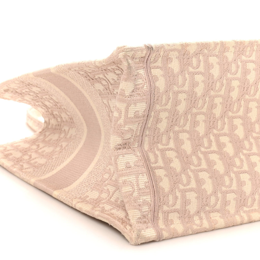 Christian Dior Oblique Medium Book Tote Rose Des Vents