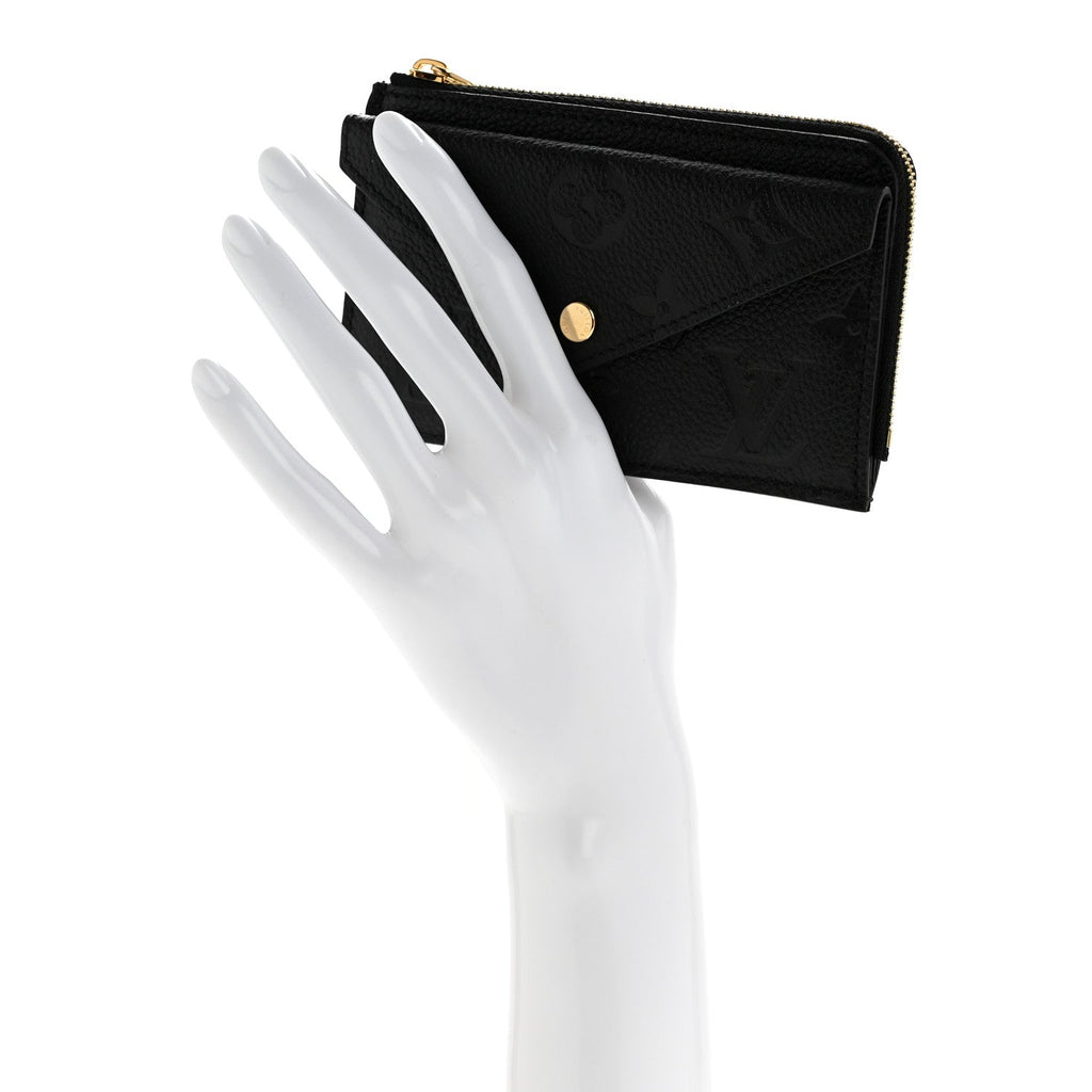 Louis Vuitton Empreinte Recto Verso Card Holder Black