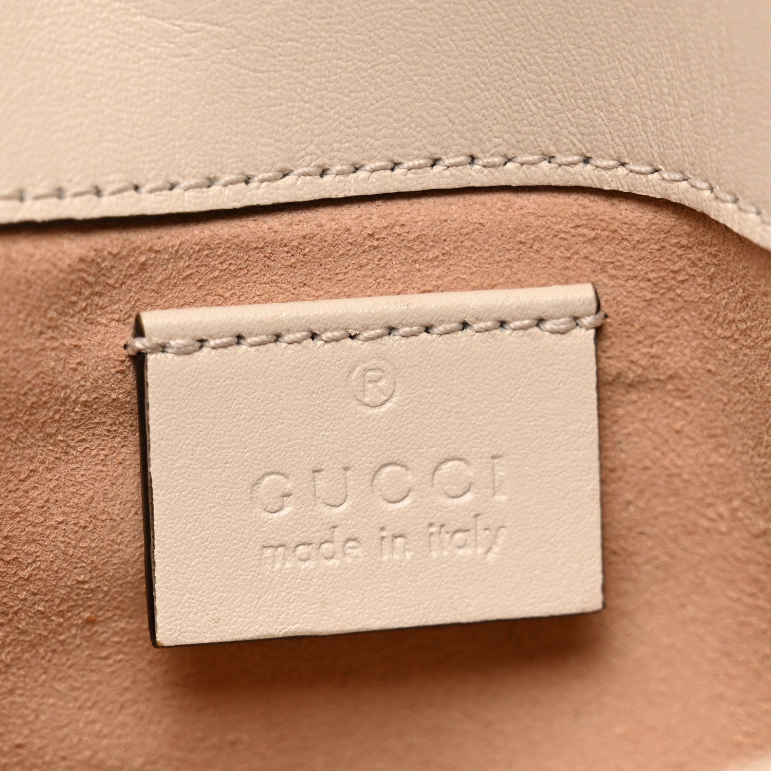 Gucci Calfskin Matelasse Super Mini GG Marmont Shoulder Bag White