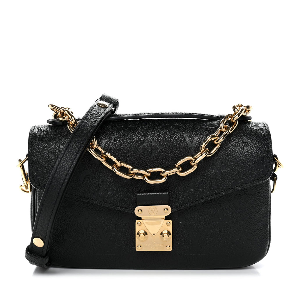 Louis Vuitton Empreinte Pochette Metis East West Black