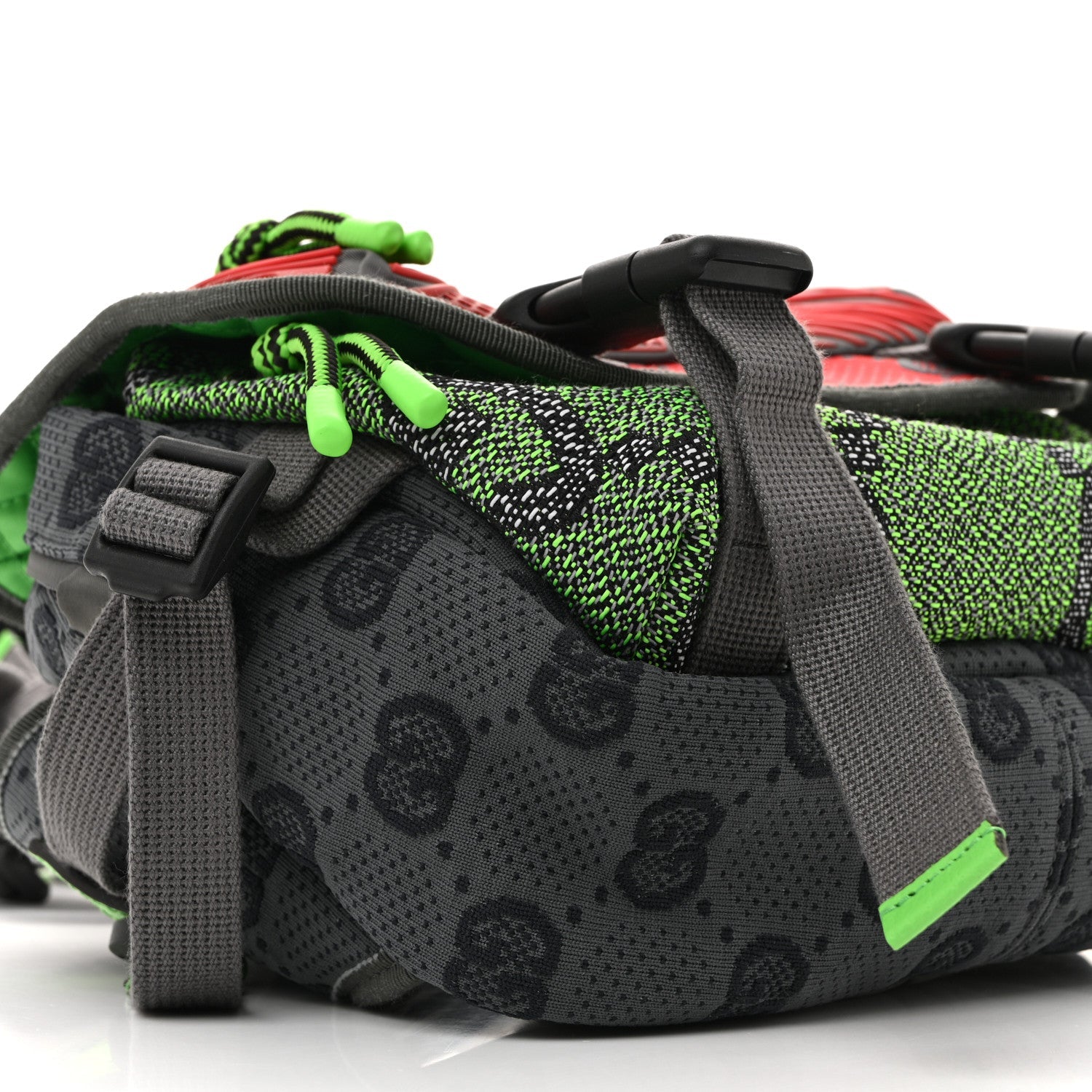 Gucci Jersey GG Monogram All Over Sporty Flap Backpack Red Multicolor
