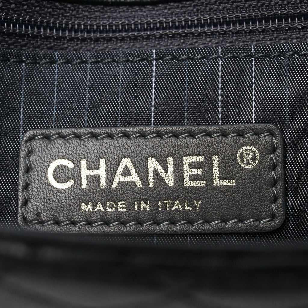 Chanel Lambskin Quilted Medium Westminster Pearl Flap Black