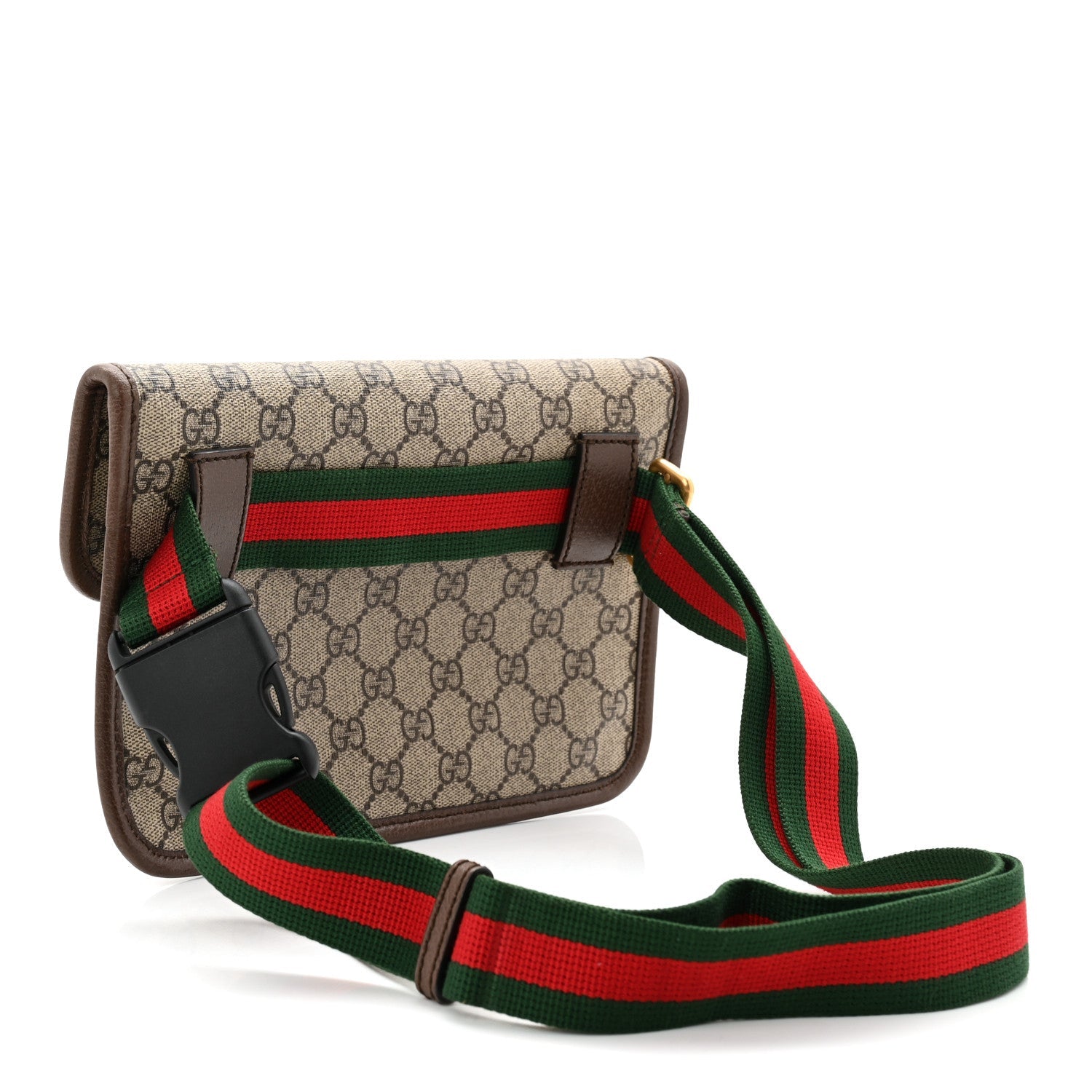 Gucci GG Supreme Monogram Neo Vintage Web Belt Bag Brown