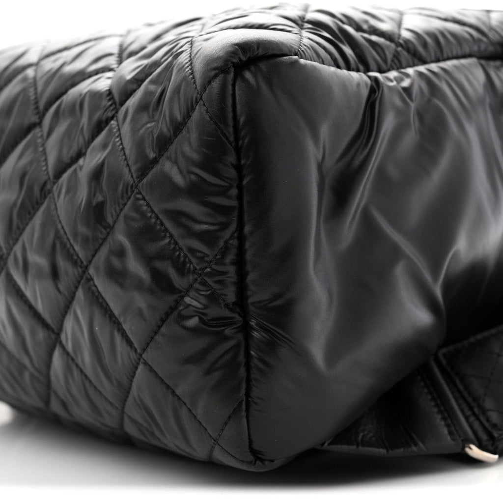 Chanel Nylon Quilted Coco Cocoon Backpack Black