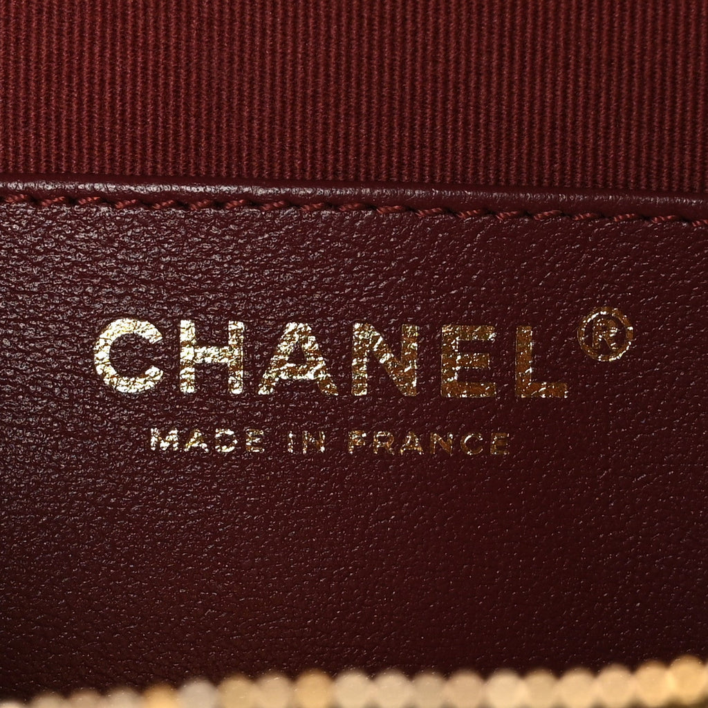 Chanel Lambskin Quilted CC In Love Heart Bag Black