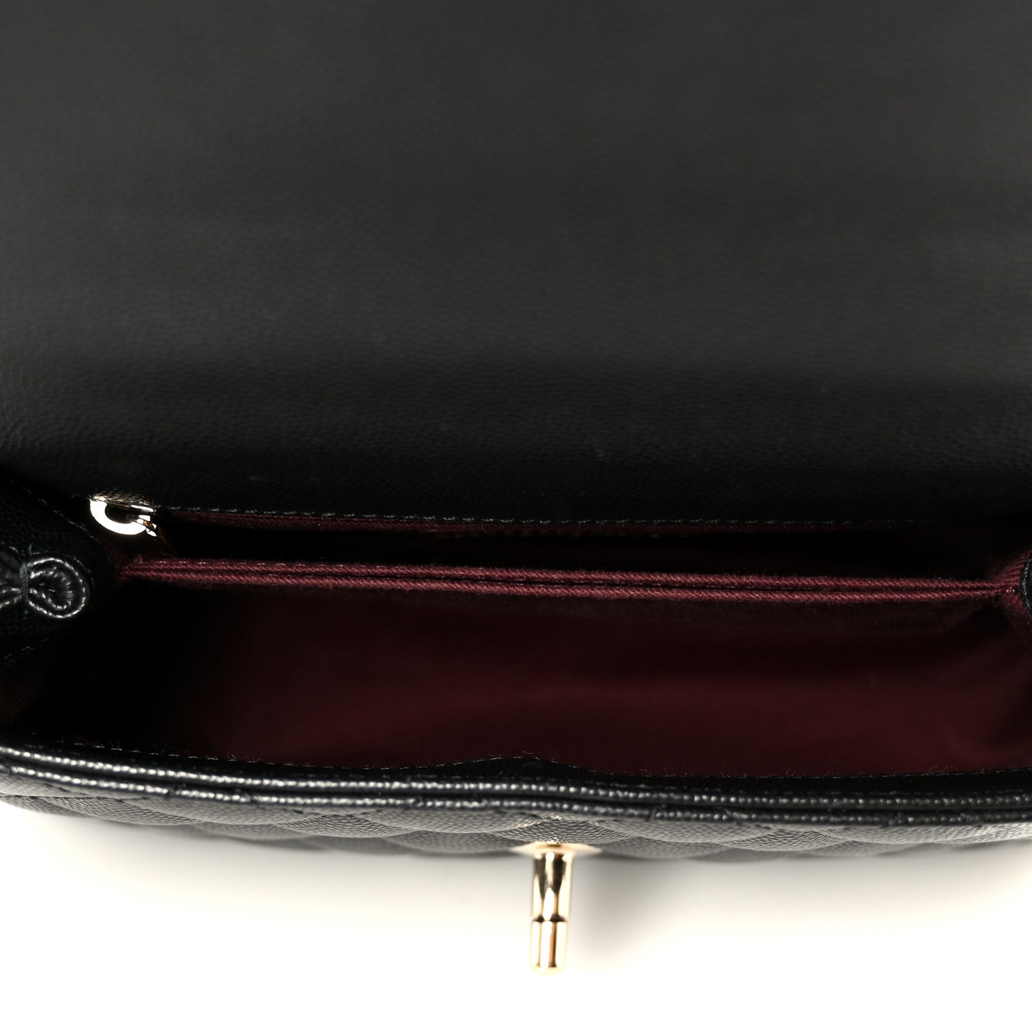 Chanel Caviar Quilted Mini Coco Handle Flap Black