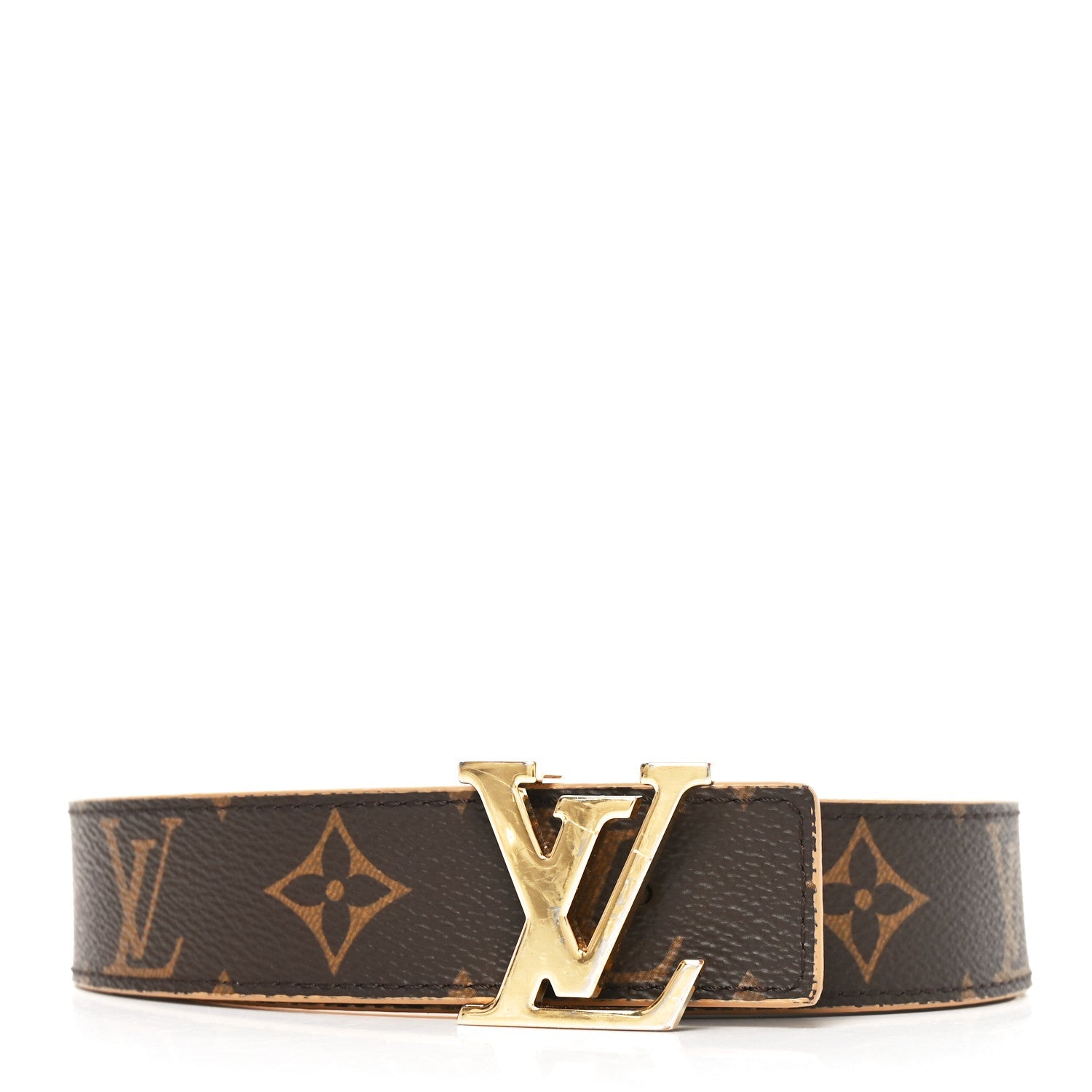 Louis Vuitton Monogram Calfskin 30mm LV Initiales Reversible Belt 80 32 Arizona