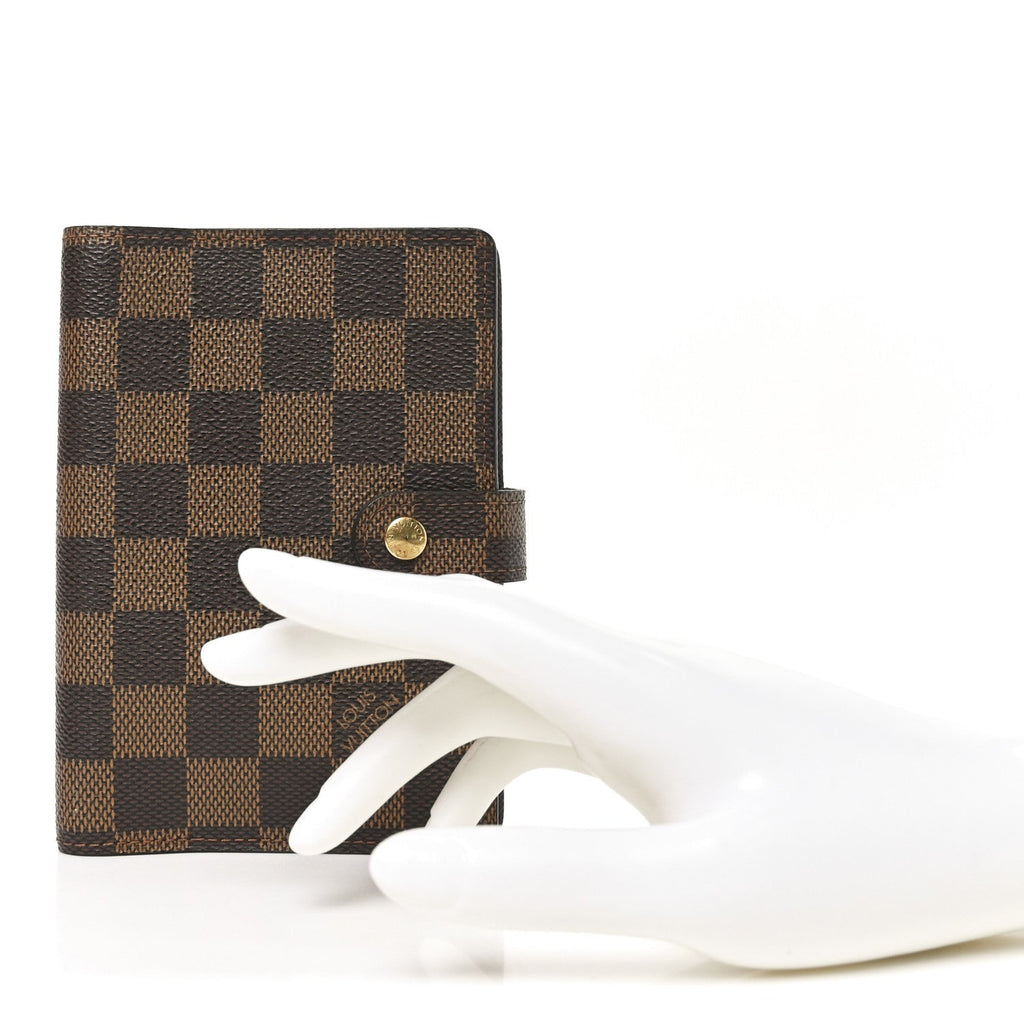Louis Vuitton Damier Ebene Small Ring Agenda Cover