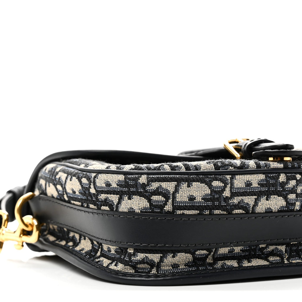 Christian Dior Oblique Medium Bobby Flap Blue