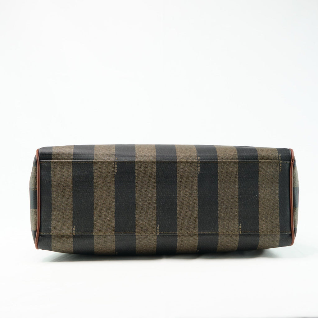 Fendi Pequin Canvas Handbag - '10s