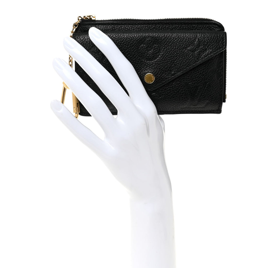 Louis Vuitton Empreinte Recto Verso Card Holder Black