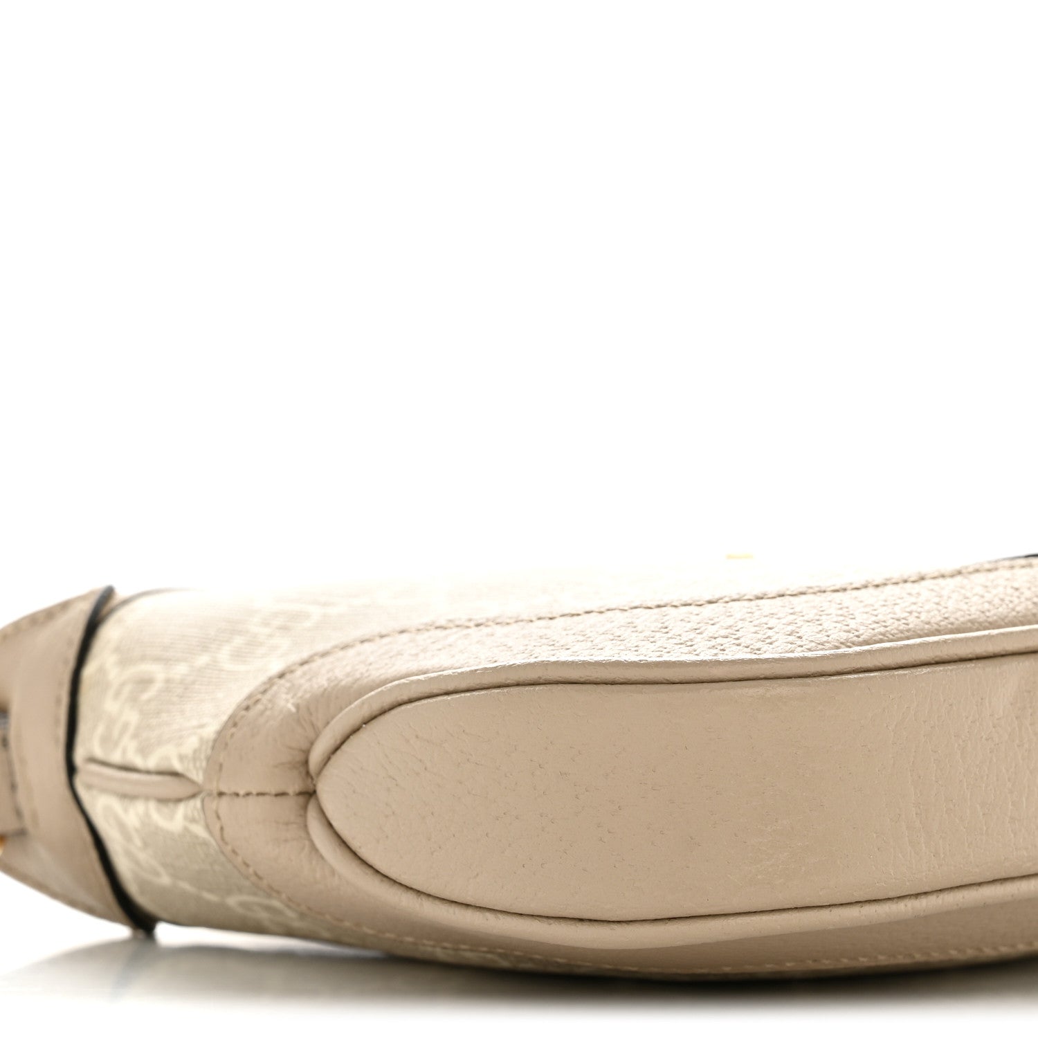 Gucci GG Supreme Monogram Textured Dollar Calfskin Mini Jackie 1961 Hobo Beige Mystic White Oatmeal
