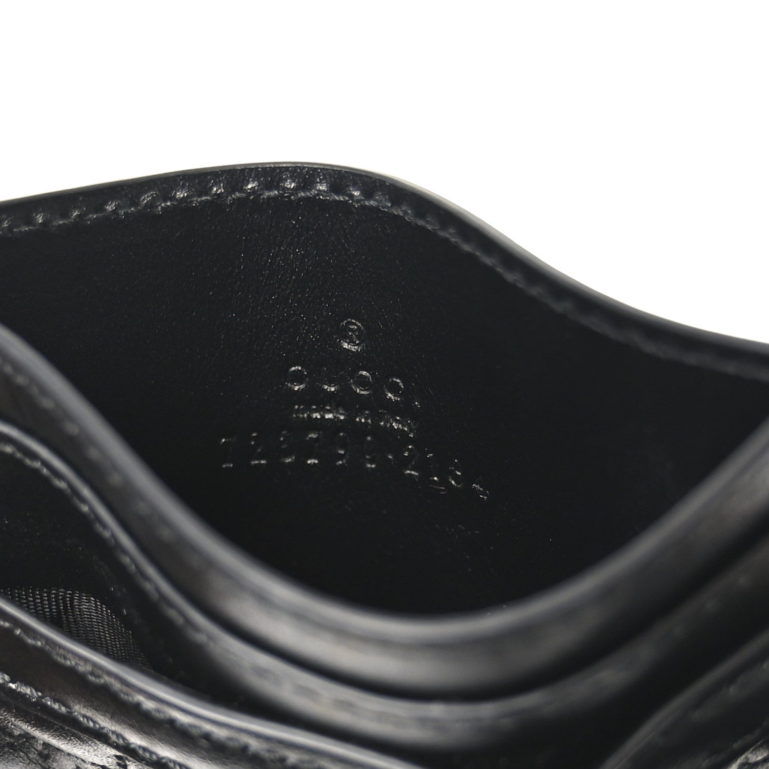Gucci Calfskin GG Matelasse Card Holder  Black