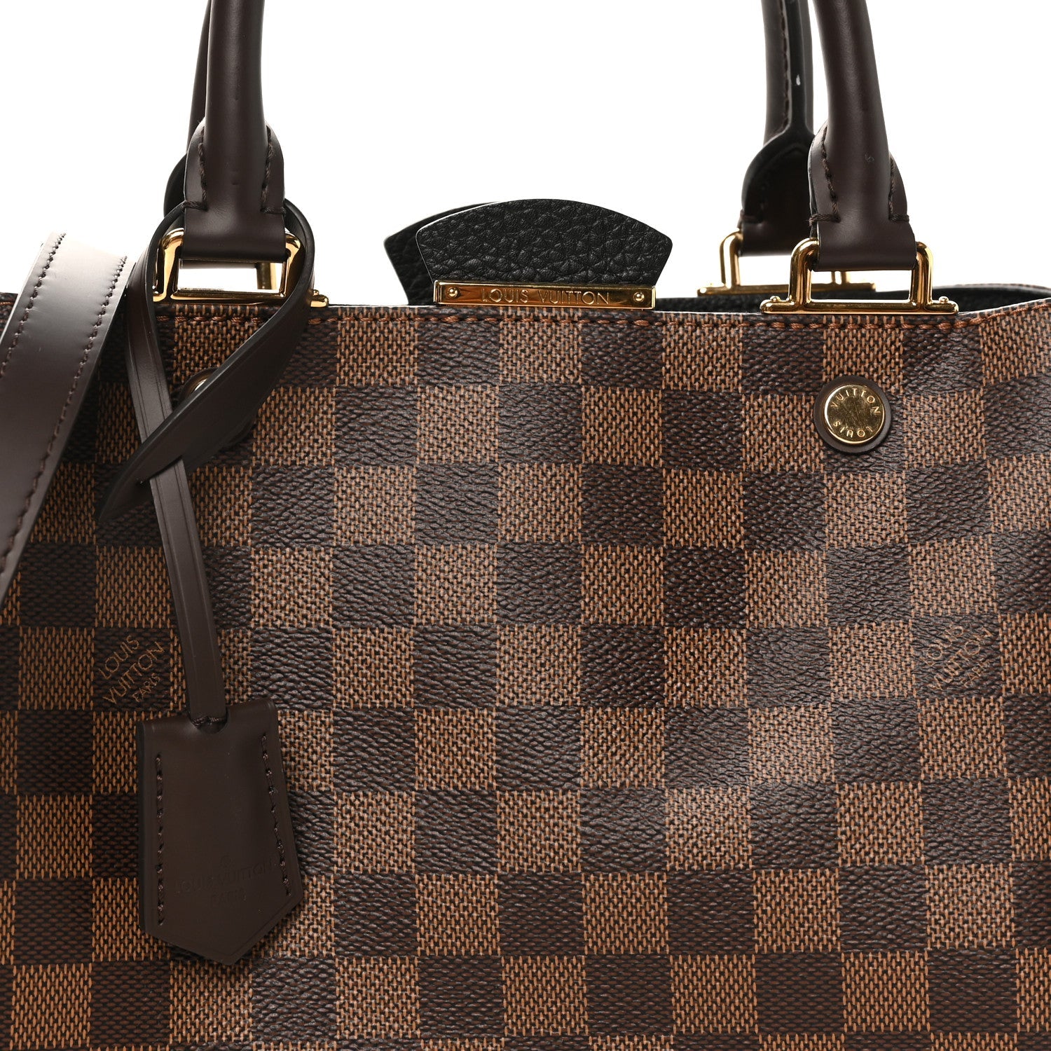 Louis Vuitton Damier Ebene Cuir Taurillon Brittany Black
