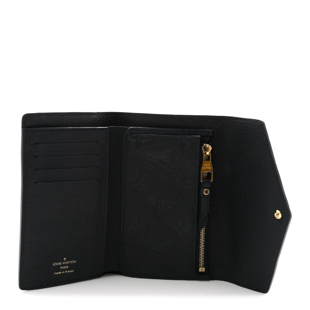 Louis Vuitton Empreinte Compact Curieuse Wallet Black