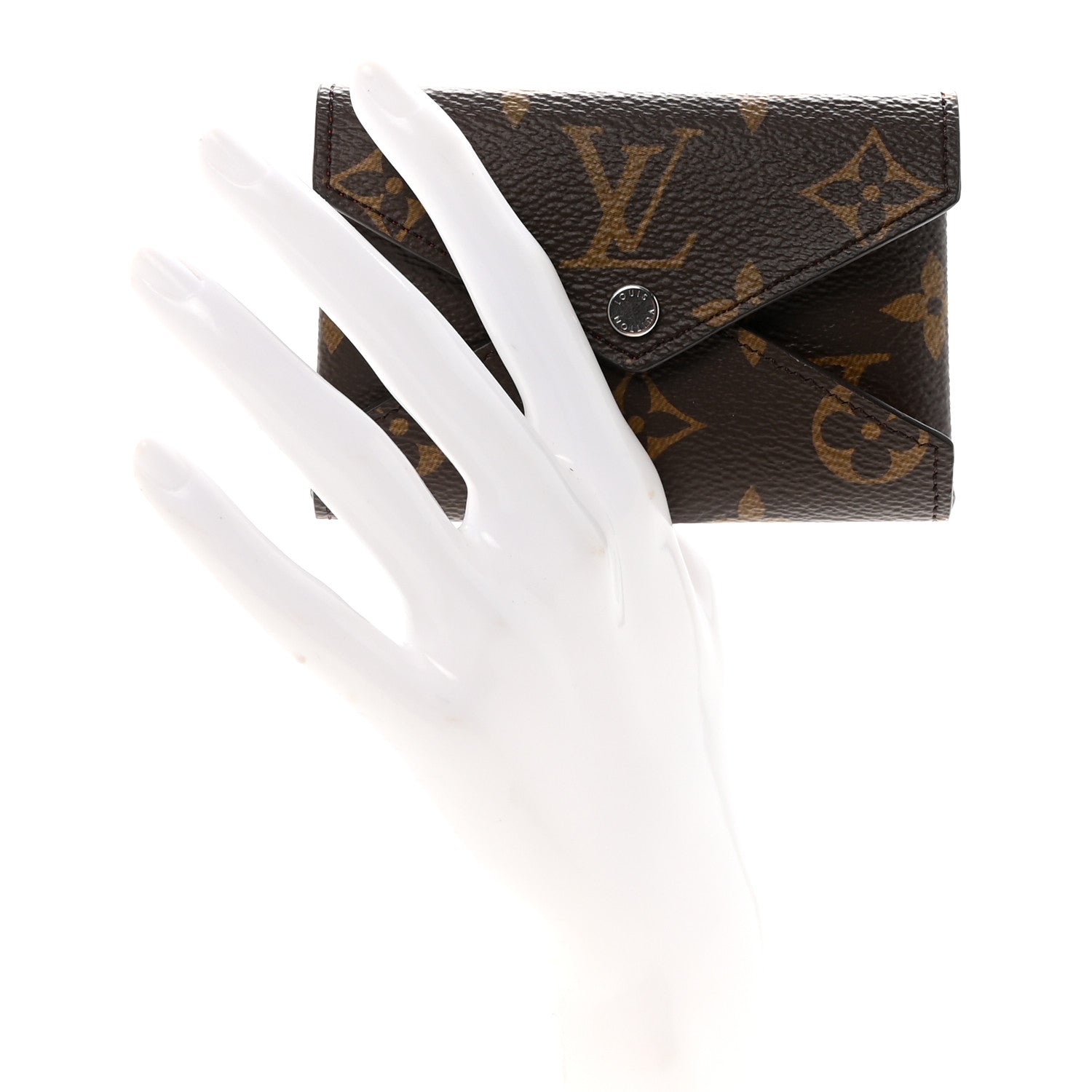 Louis Vuitton Monogram LV Colormania Kirigami Card Holder Sari Red
