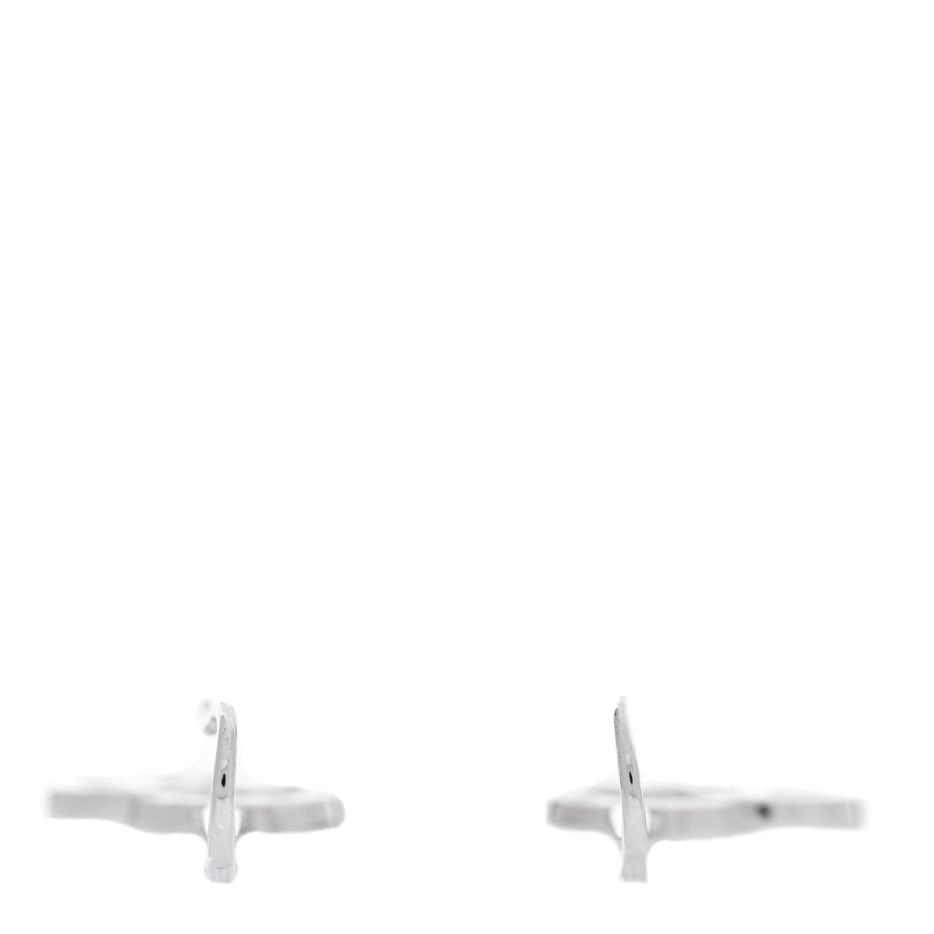 Louis Vuitton 18K White Gold Diamond Small Coeur Heart Drop Earrings