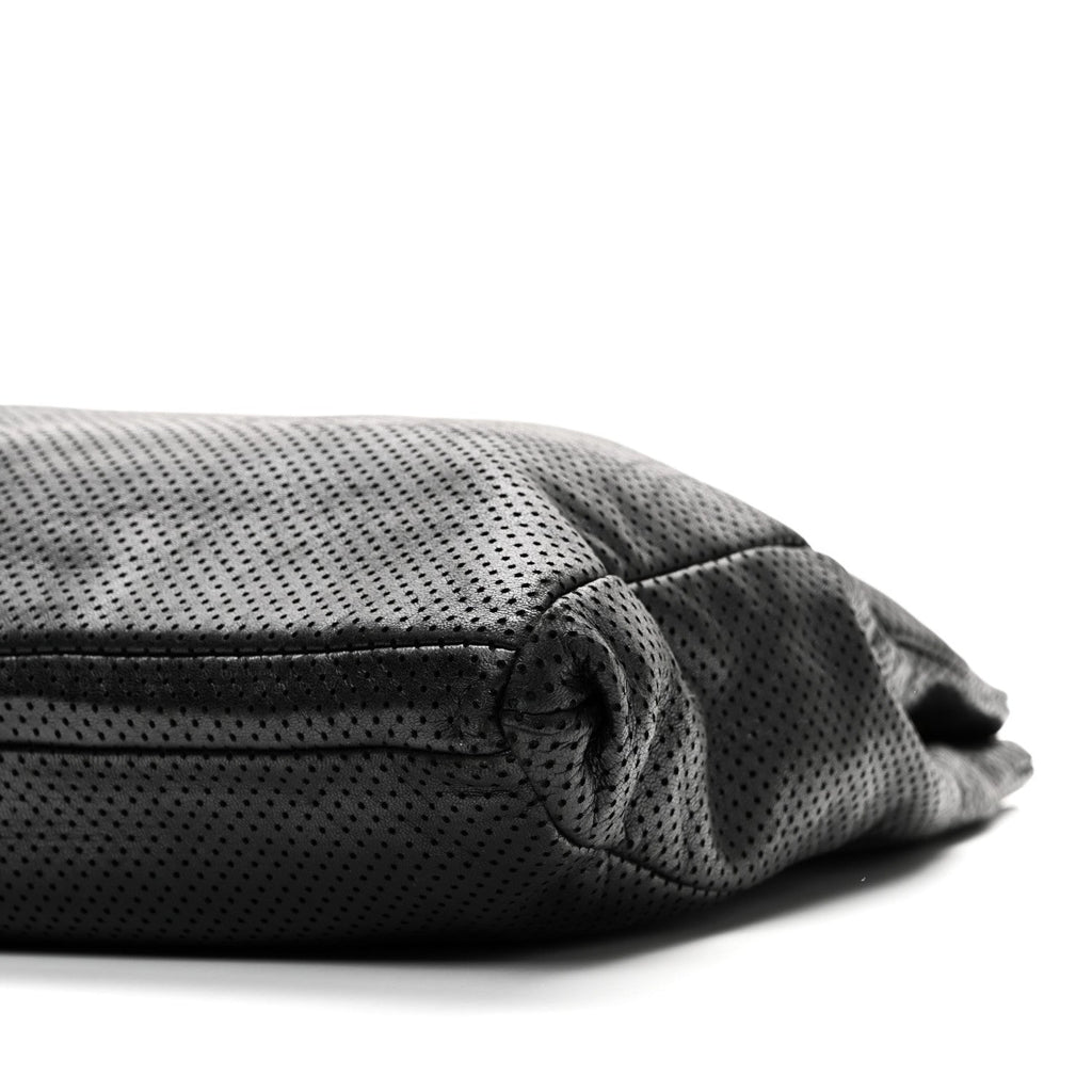 Chanel Calfskin Perforated Drill Tote Bag Black