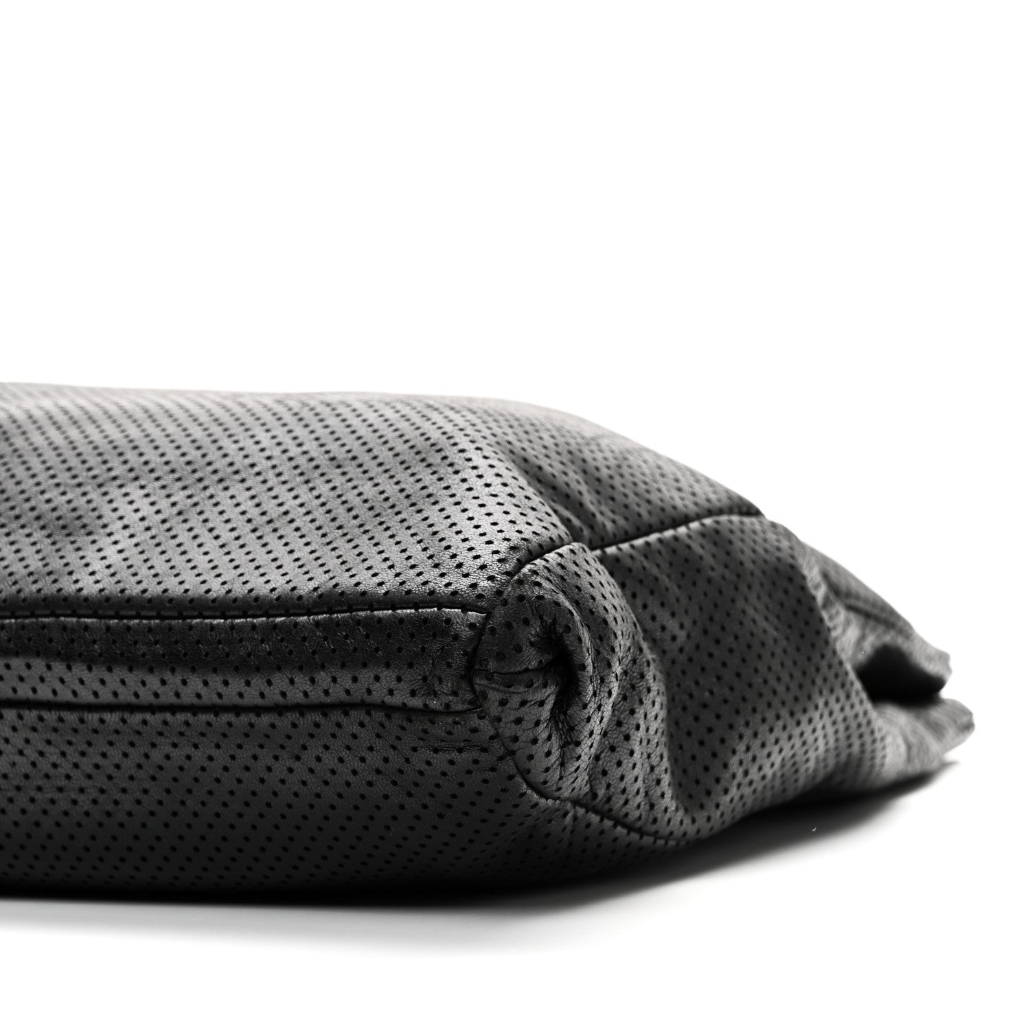 Chanel Calfskin Perforated Drill Tote Bag Black