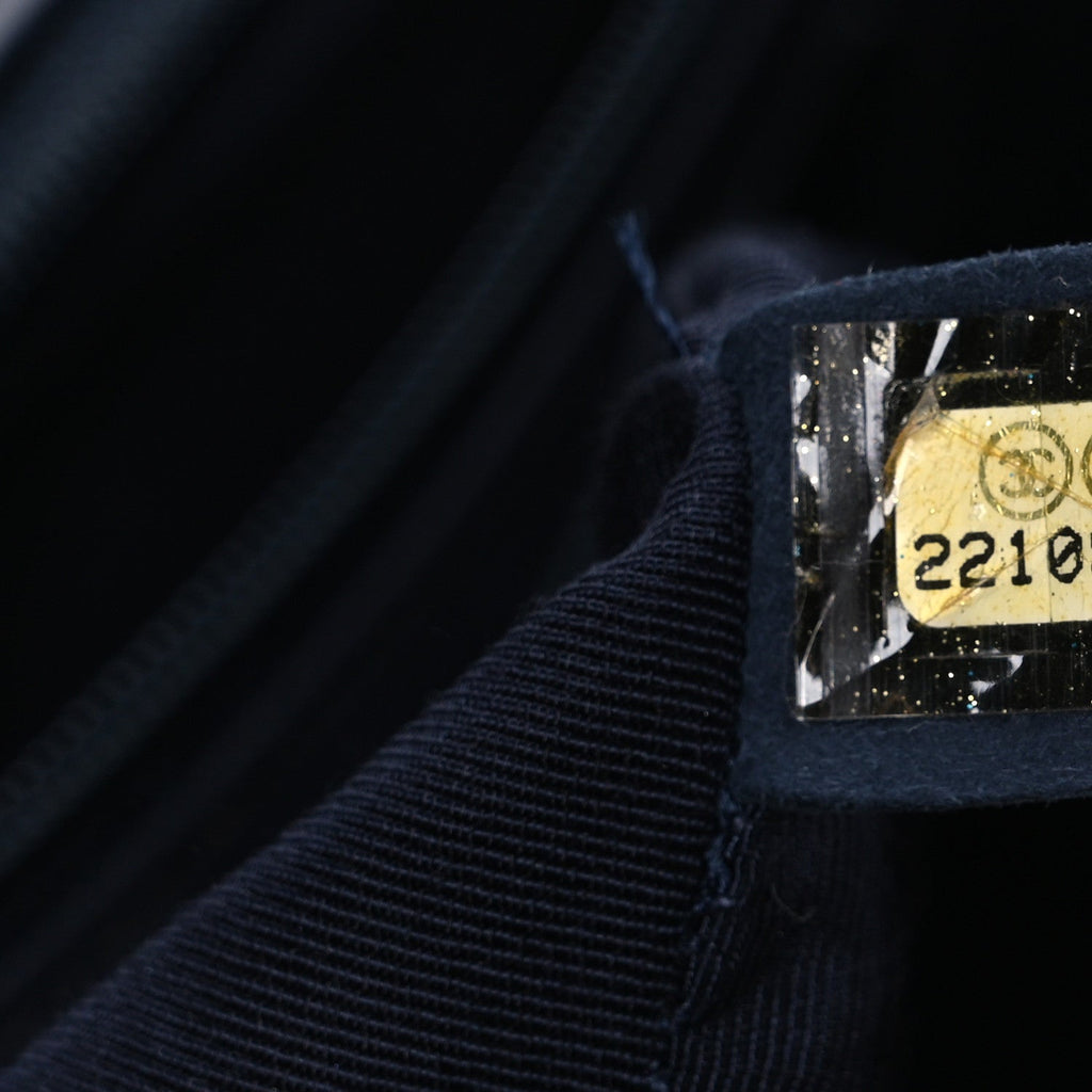 Chanel Lambskin Quilted New Medium Boy Flap Dark Navy Blue