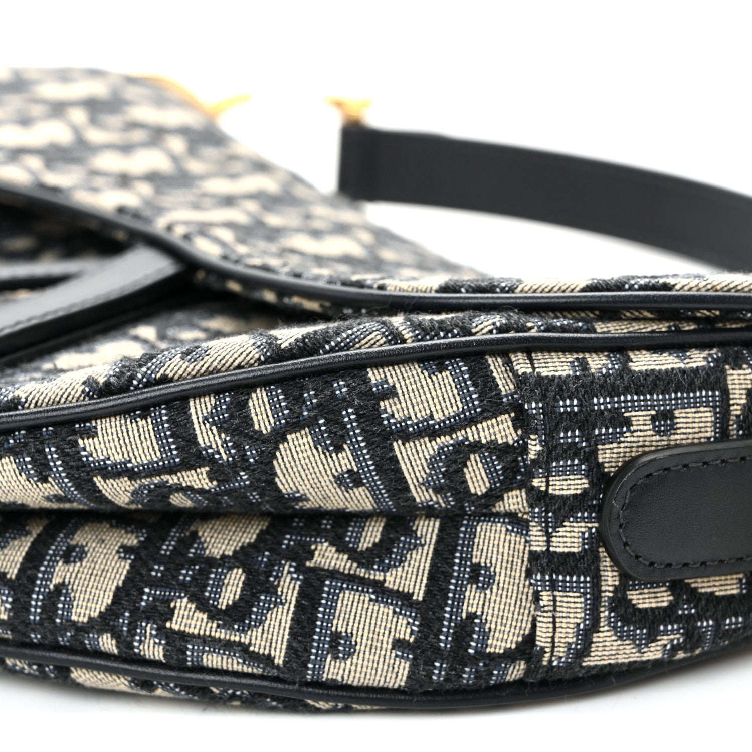 Christian Dior Oblique Saddle Bag Blue
