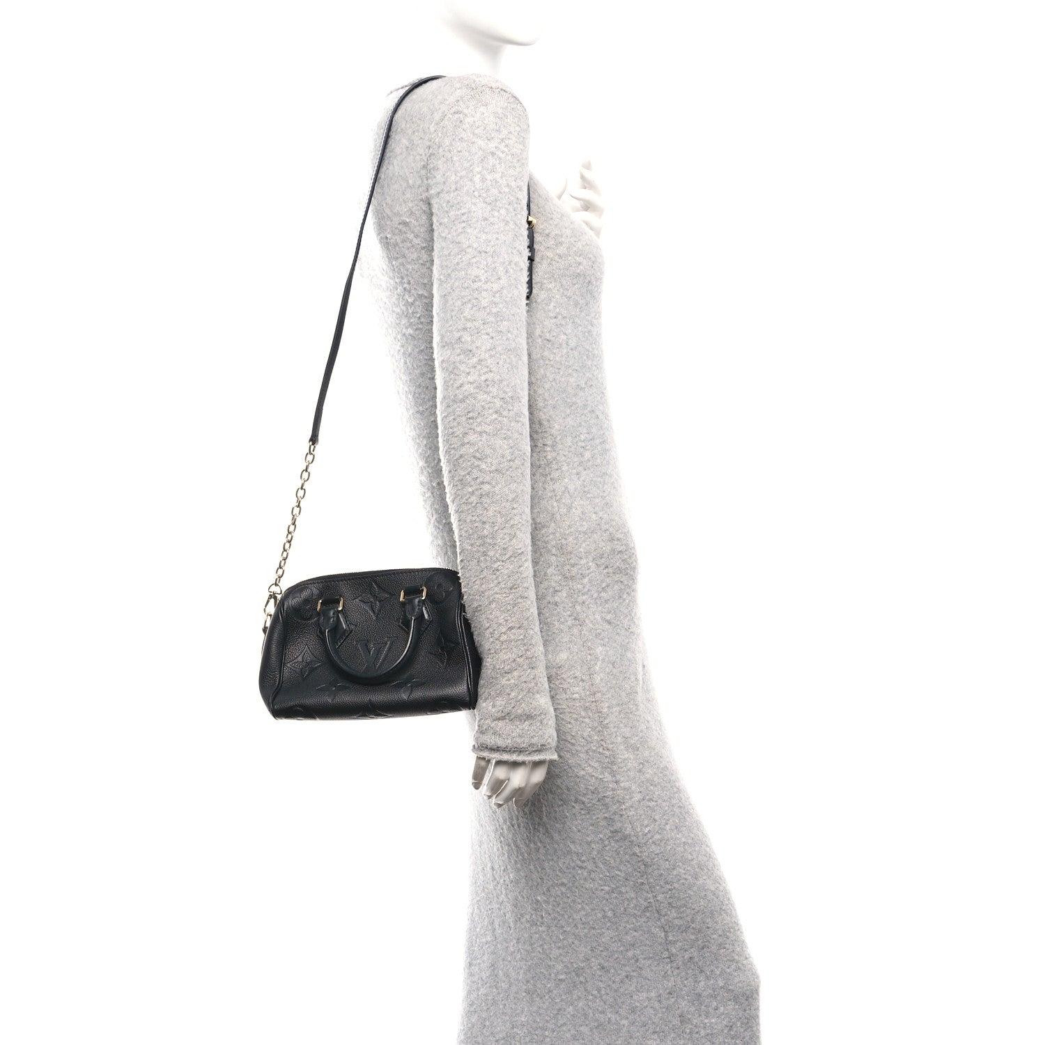Louis Vuitton Empreinte Monogram Giant Speedy Bandouliere 20 Black
