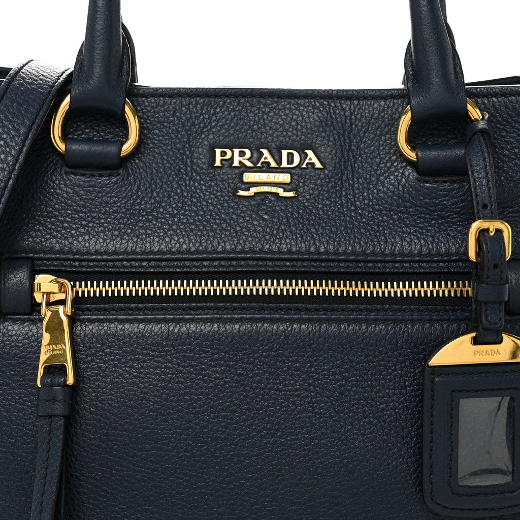 Prada Vitello Phenix Shopping Satchel Baltico