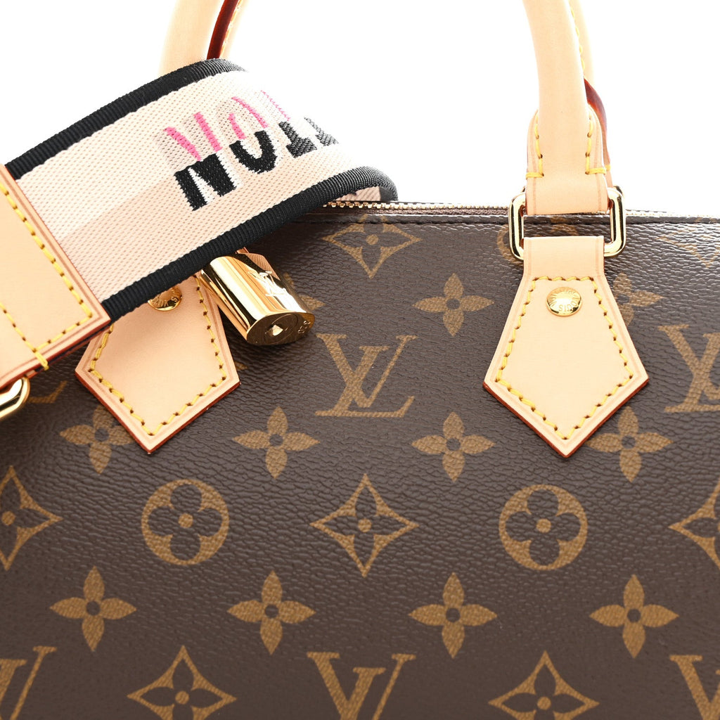 Louis Vuitton Monogram Speedy Bandouliere 20 Black