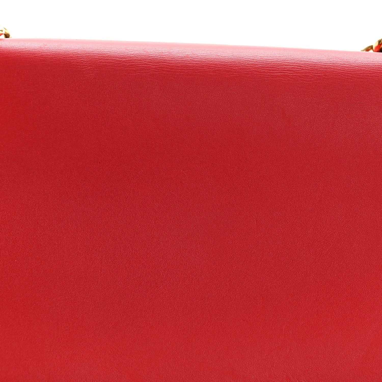 Louis Vuitton Calfskin Chain Louise MM Red