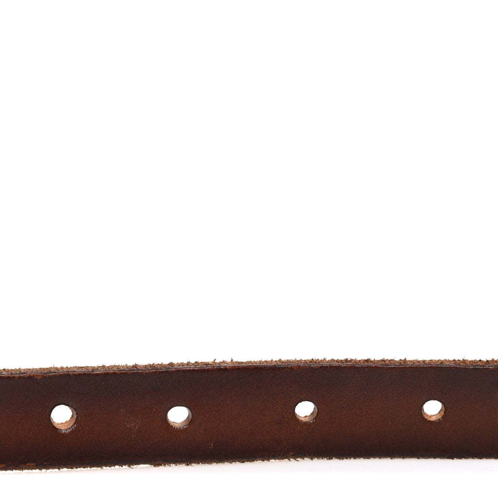 Gucci Faded Calfskin Double G 20mm Belt 80 32 Cuir