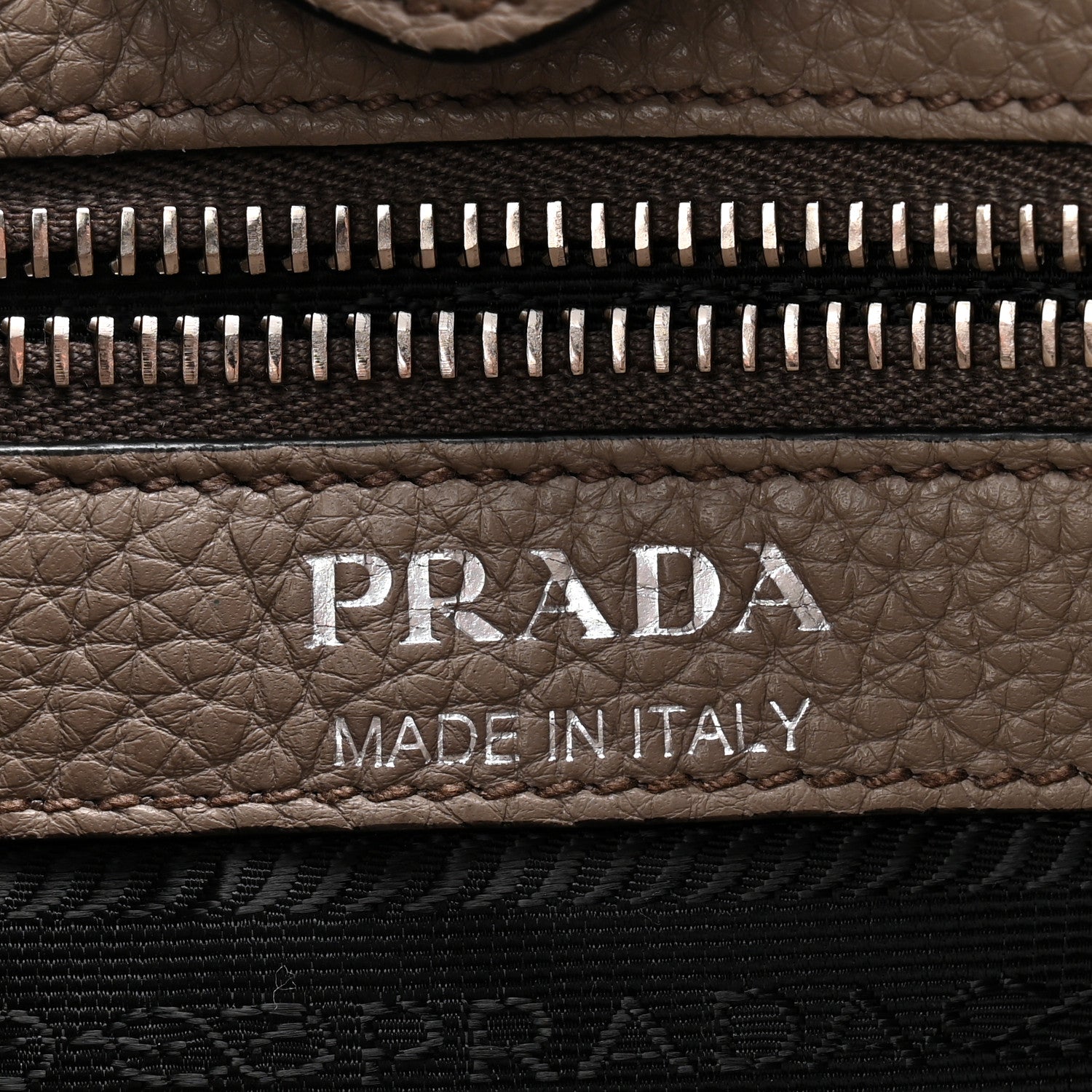 Prada Vitello Daino Soft Hobo Messenger Bag Argilla