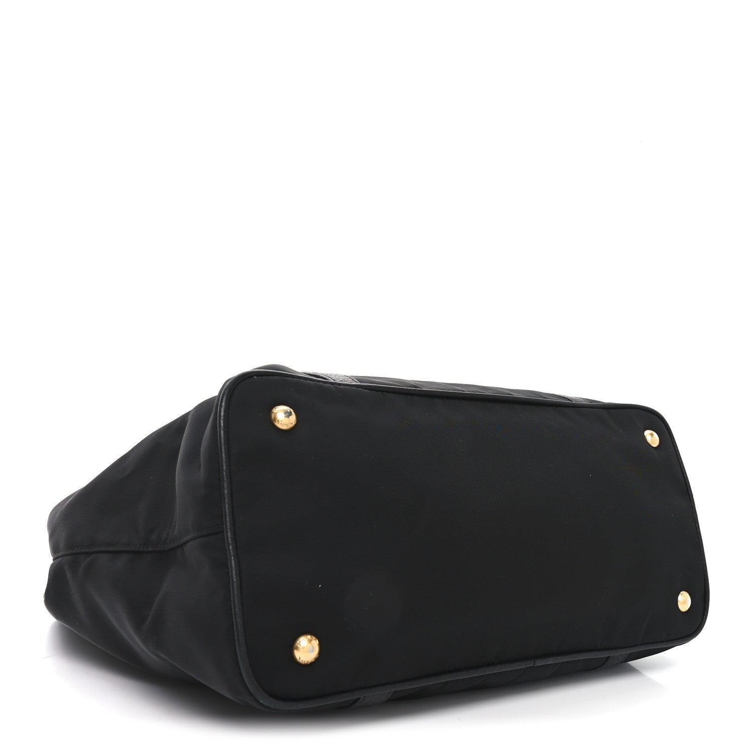 Prada Tessuto Nylon Soft Calf Small Tote Black