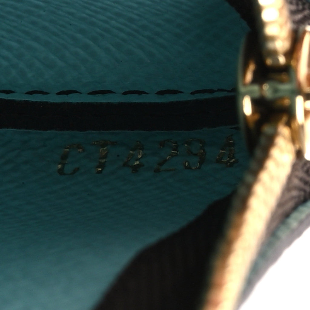 Louis Vuitton Monogram 2025 Christmas Animation Key Pouch Azur Frost