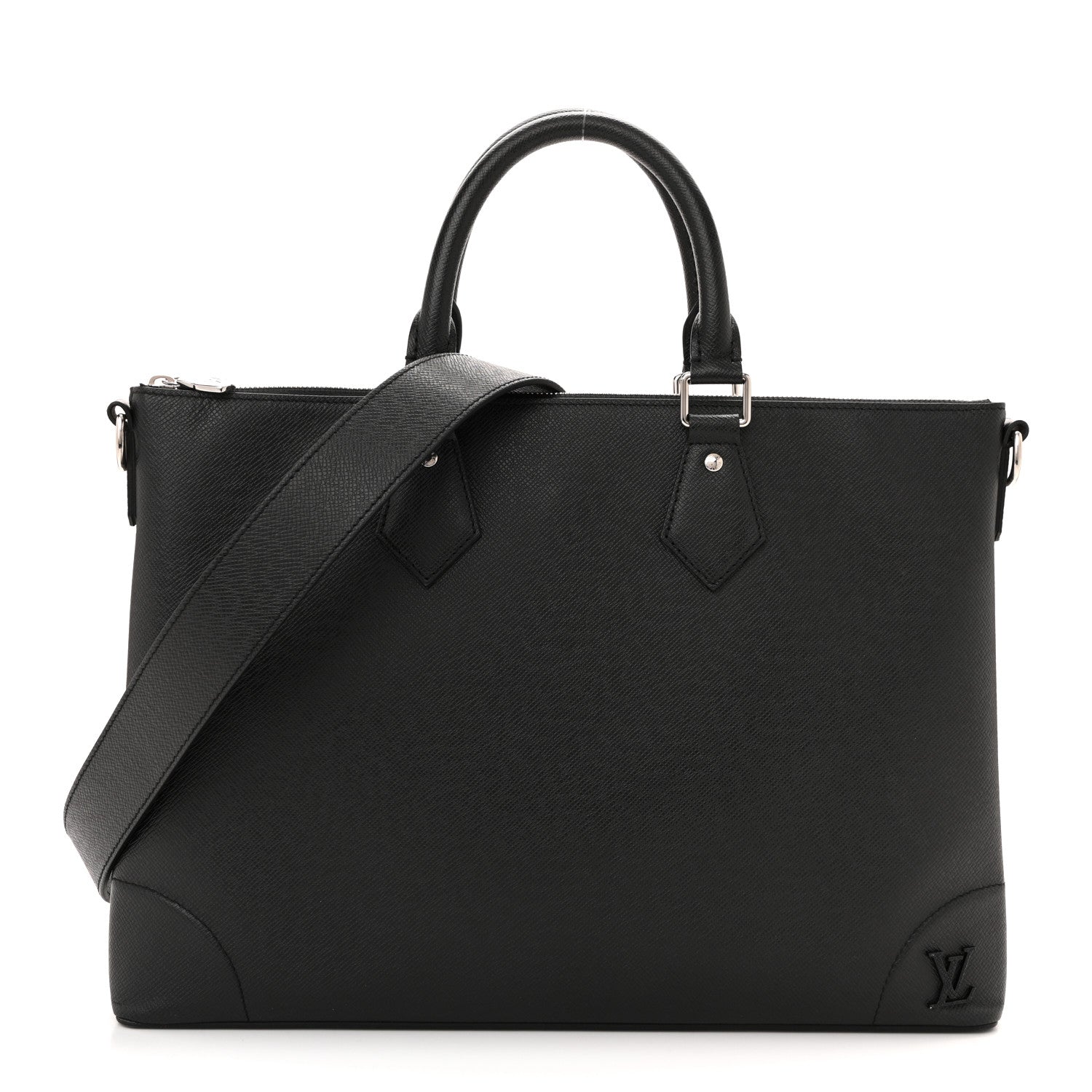 Louis Vuitton Taiga Slim Briefcase Black