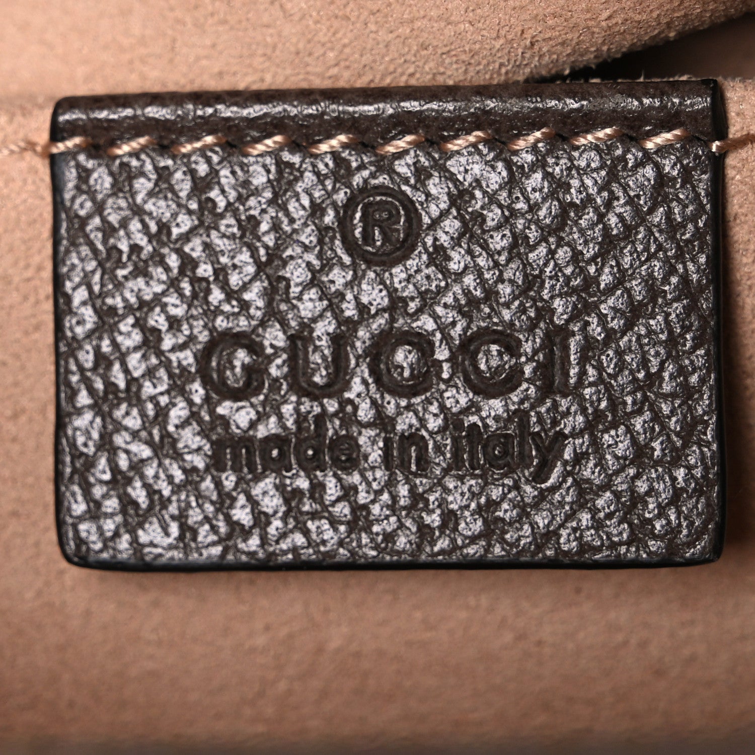Gucci GG Supreme Monogram Mini Ophidia Top Handle Shoulder Bag Brown