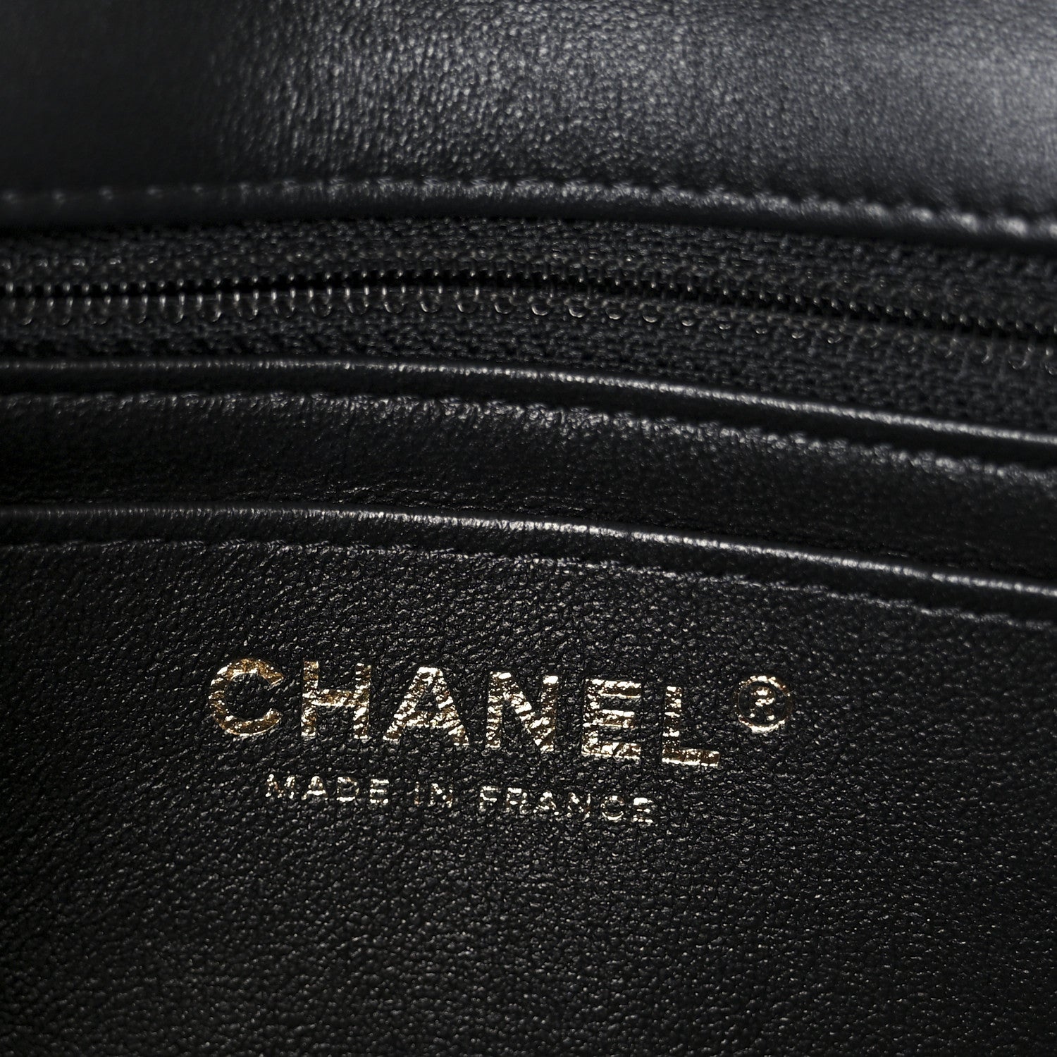 Chanel Lambskin Quilted Mini Rectangular Flap Black