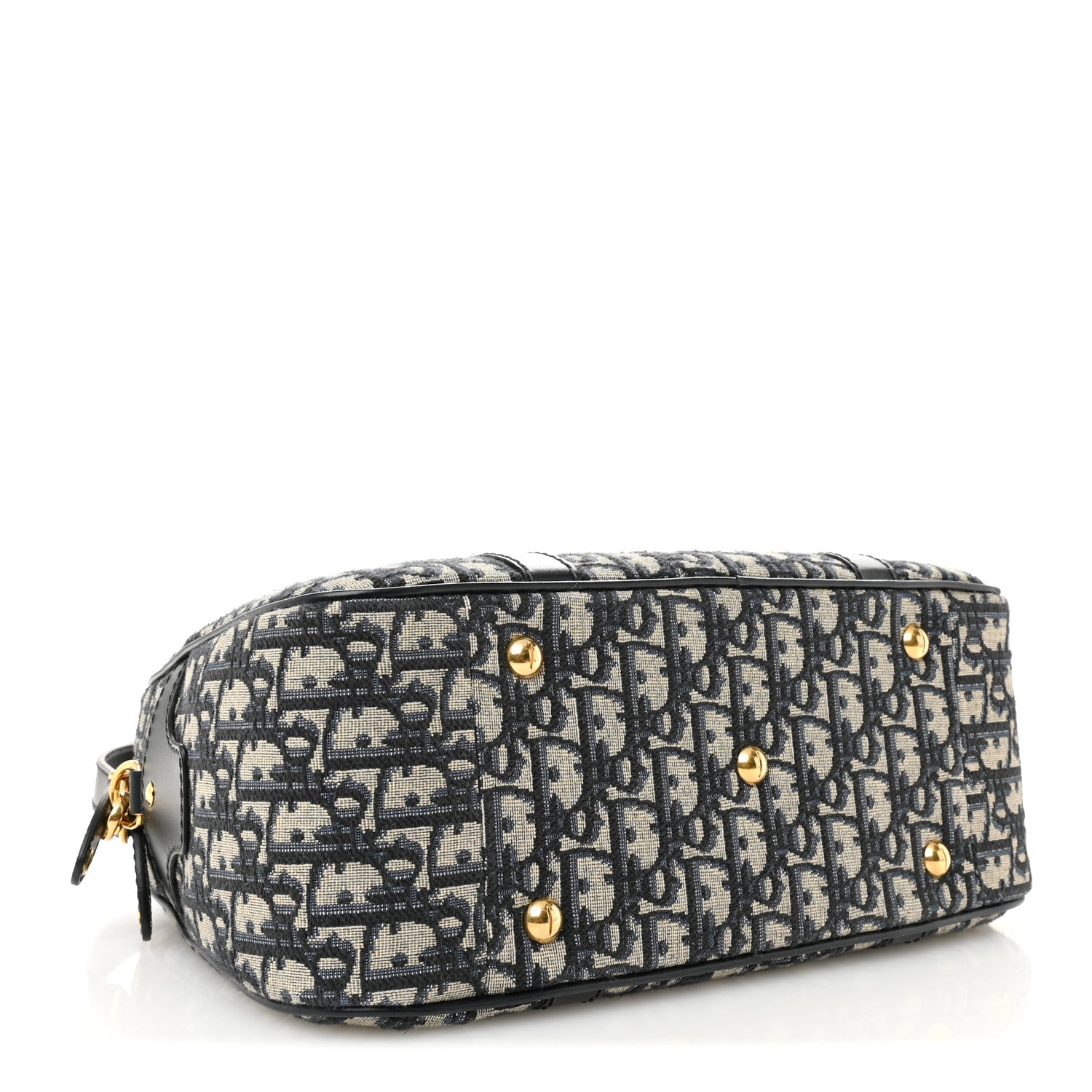 Christian Dior Oblique Large D-Vibe Bowling Bag Navy