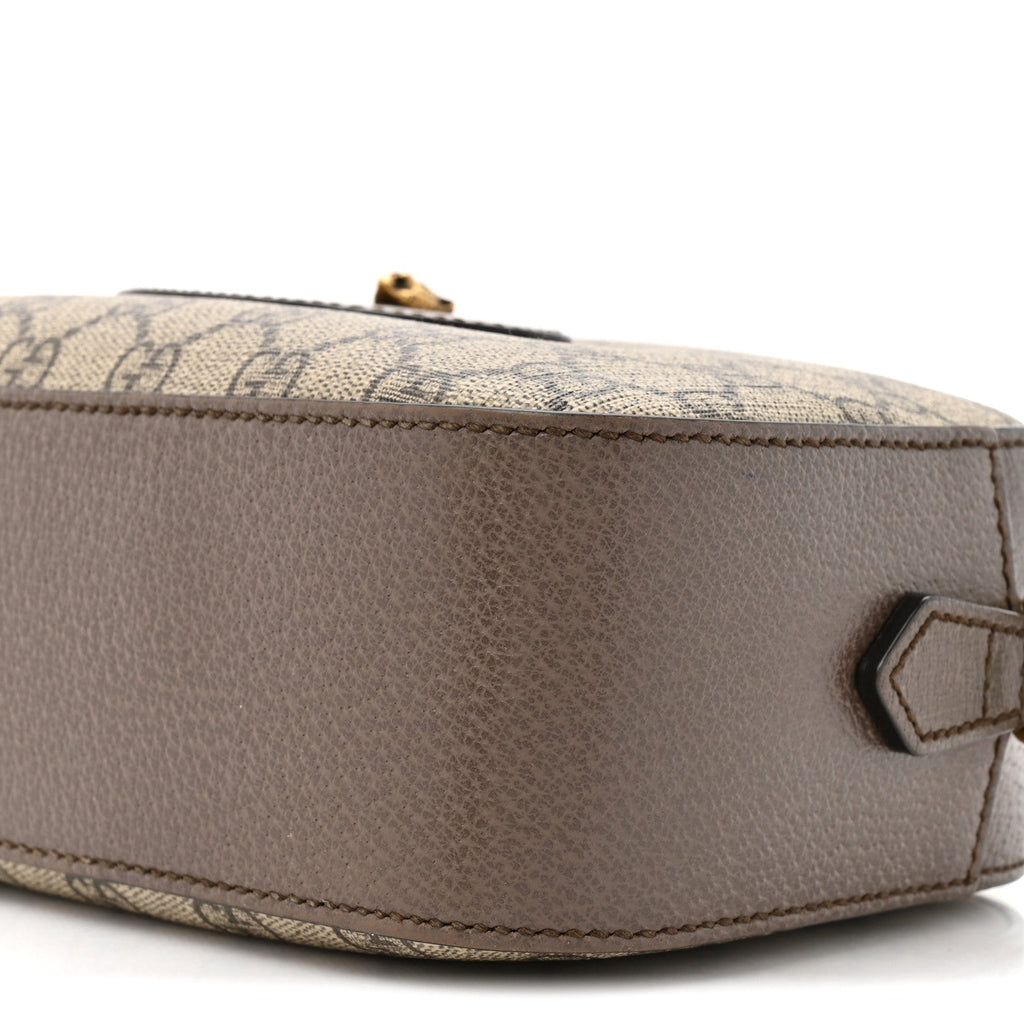 Gucci GG Supreme Monogram Web Neo Vintage Shoulder Bag Beige New Acero Crop