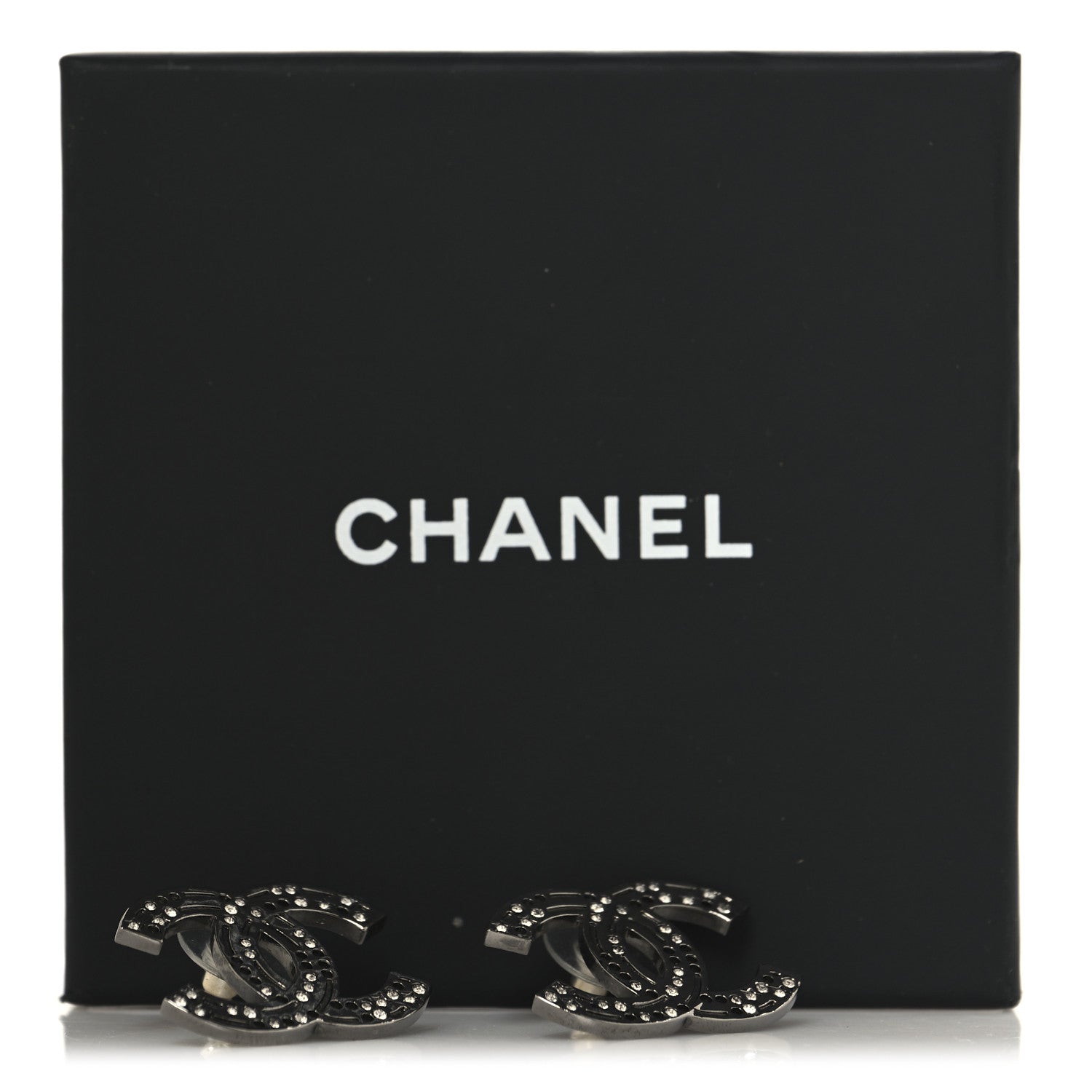 Ruthenium Crystal CC Earrings
